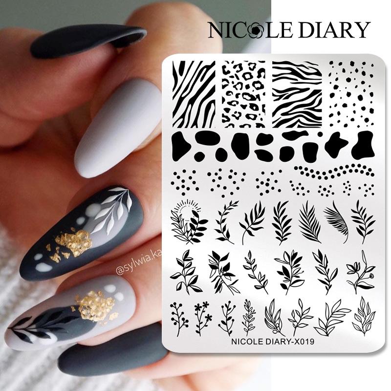 3D Printing Templates Free - NICOLE DIARY листья цветок дизайн ногтей