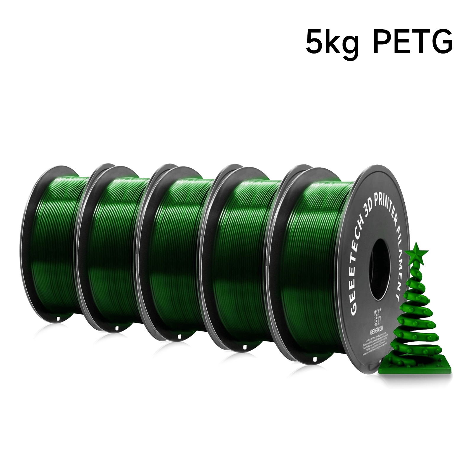 3D Printing Warehouse - Филамент GeeTech PETG 1,75 мм, 5