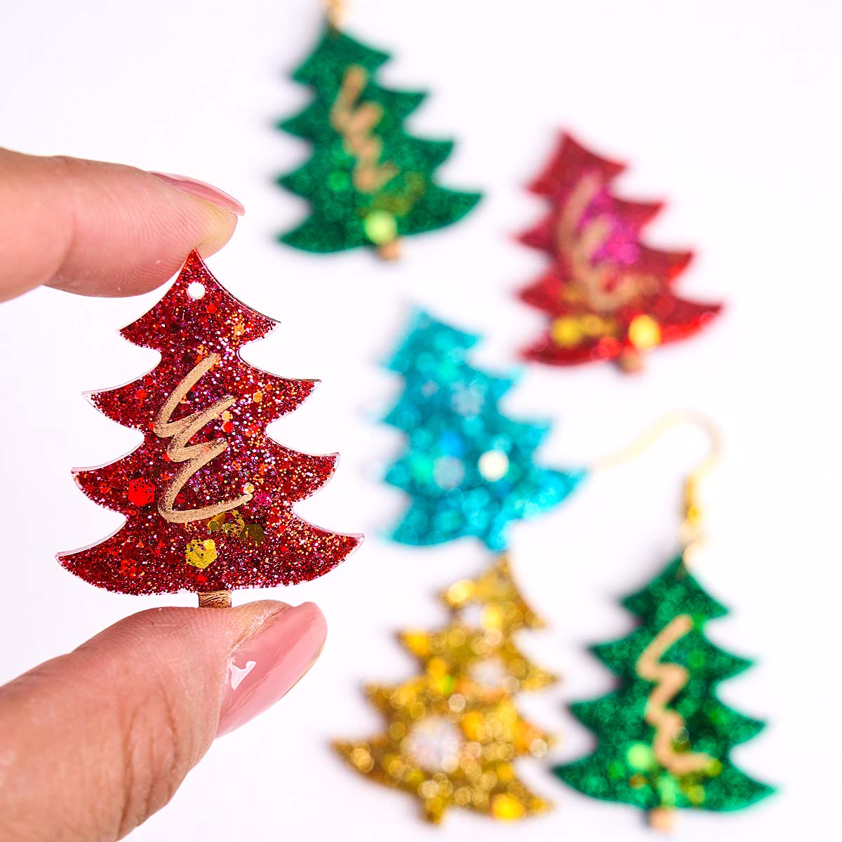 3D Printing Earrings - Силиконовая форма для 3D-подвески в виде