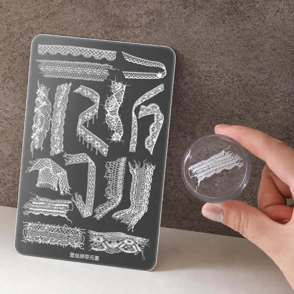 3D Printing Templates Free - Пластины для стемпинга ногтей с узором
