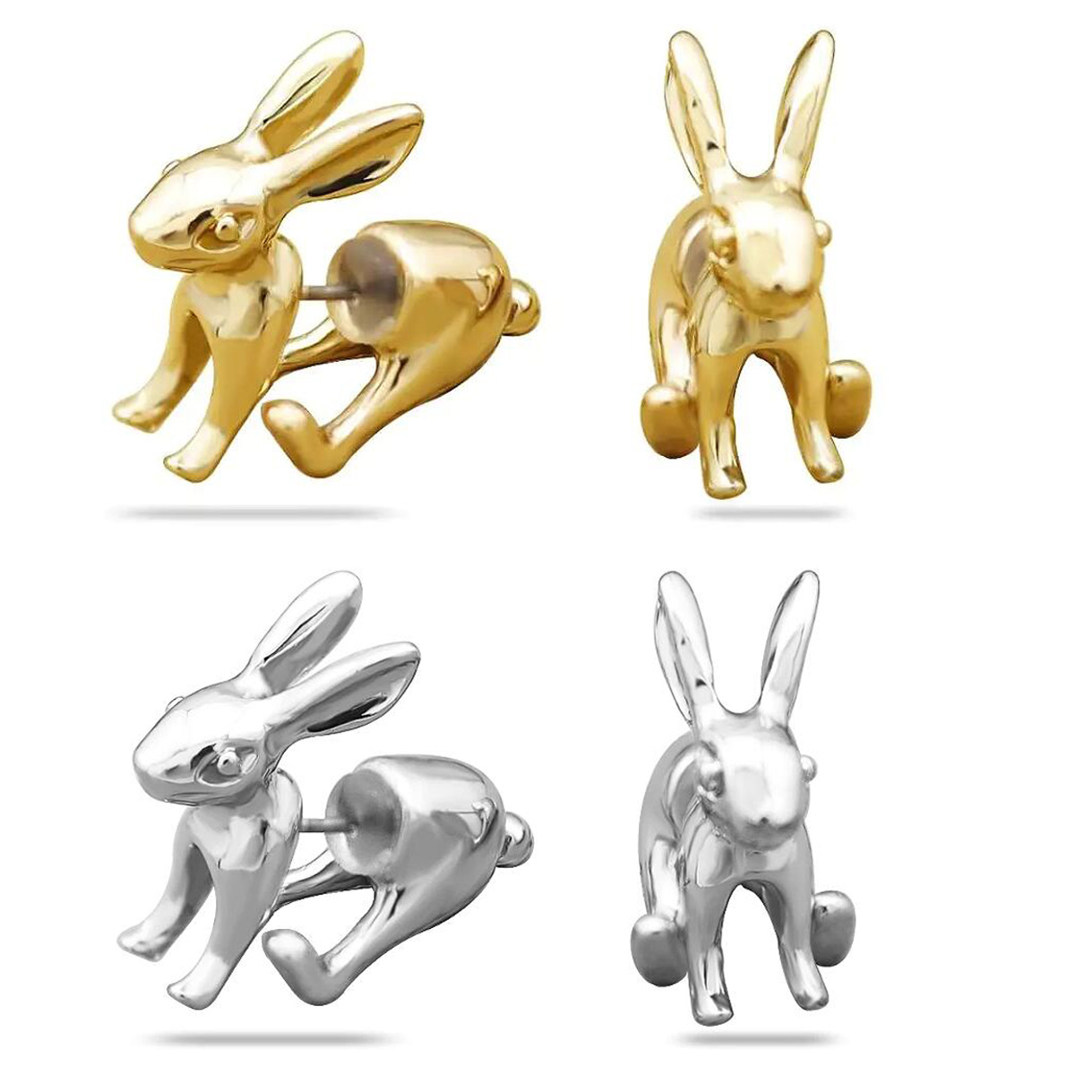 3D Printing Rabbit - Модные 3D серьги в виде кролика
