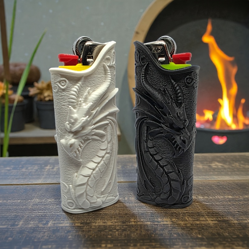 3D Printing Dragon - Готический чехол для зажигалки с тисненым