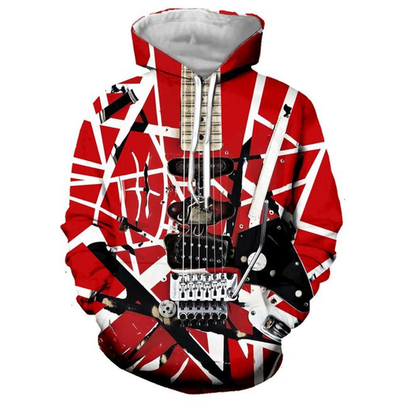 Модная толстовка с принтом гит – обзор и цена 3D Printing Guitar