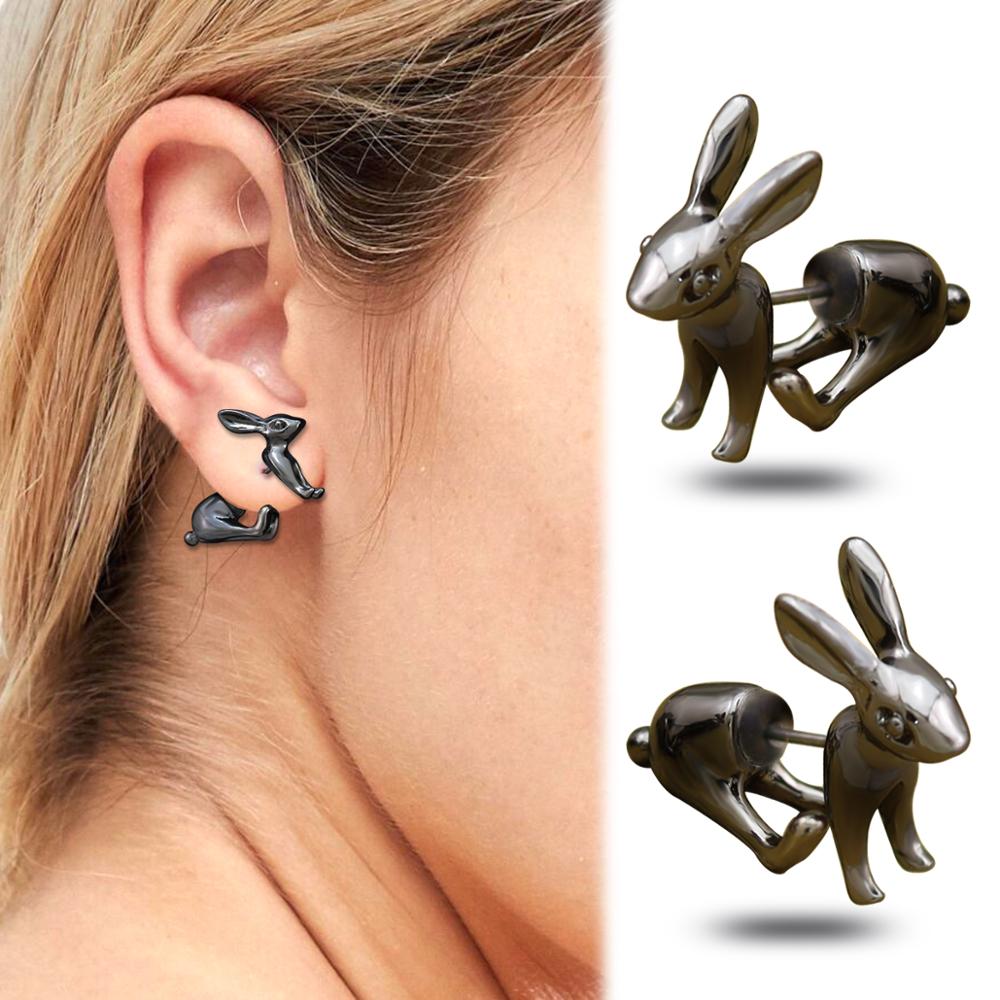Модные 3D серьги в виде кролик – обзор и цена 3D Printing Rabbit