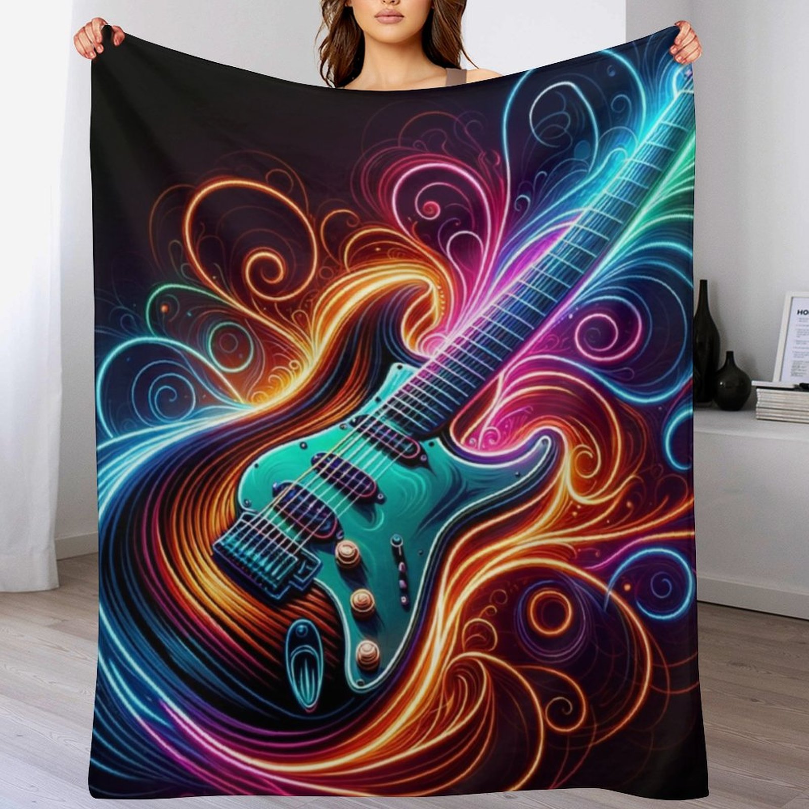Плед Neon Groove - Electric Gu – обзор и цена 3D Printing Guitar